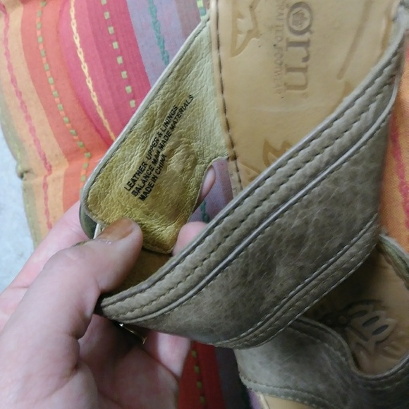 Born leather tan wedges - Picture 3 of 5
